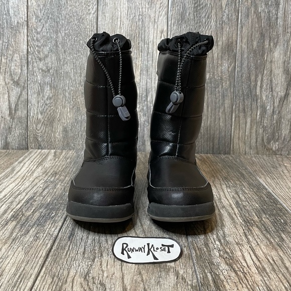 Lands' End Shoes Lands End Black W Silver Reflective Snow Winter